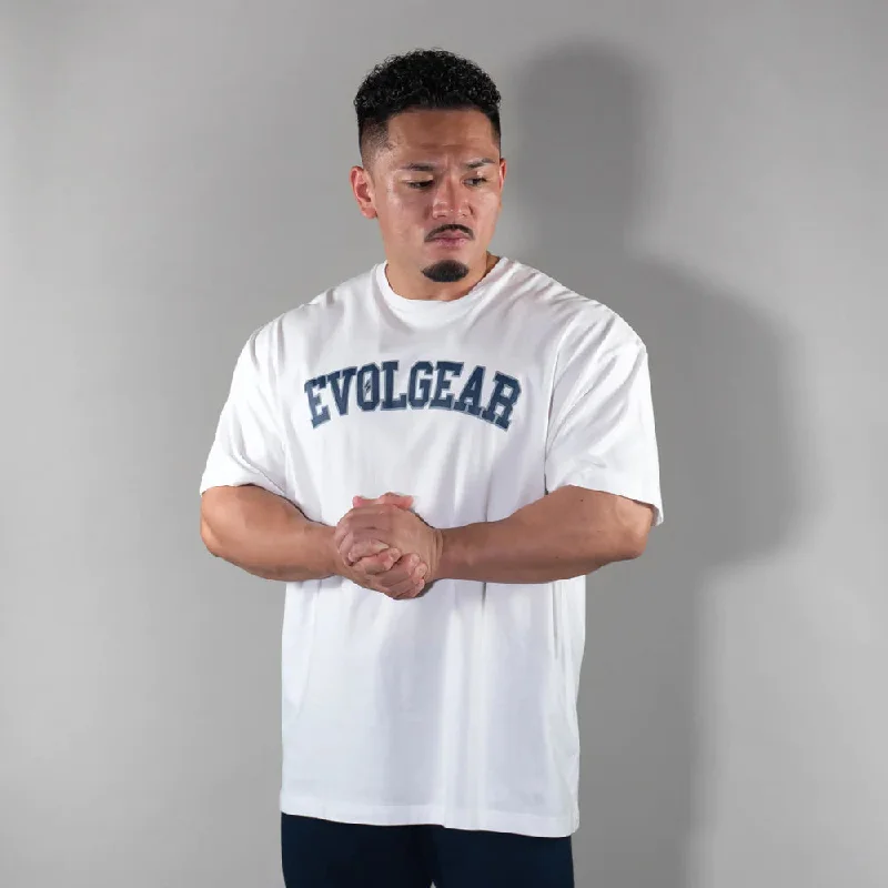 EVOLGEAR COLLEGE LOGO T-SHIRT【WHITE】