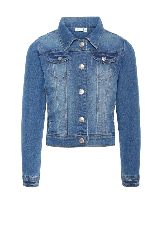 Name It Girls Star Rika Denim Jacket, Blue