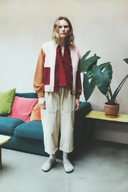 L.F. Markey Beckett Crop Ecru Trousers