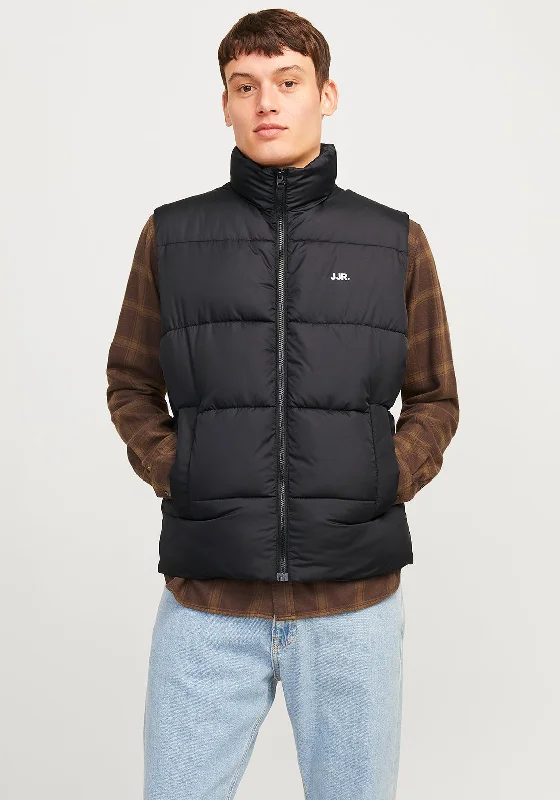 JJ Rebel by Jack & Jones Logo Gilet, Black