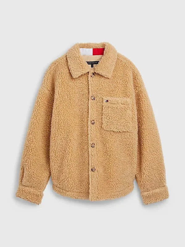 Tommy Hilfiger Boy Sherpa Overshirt, Trench