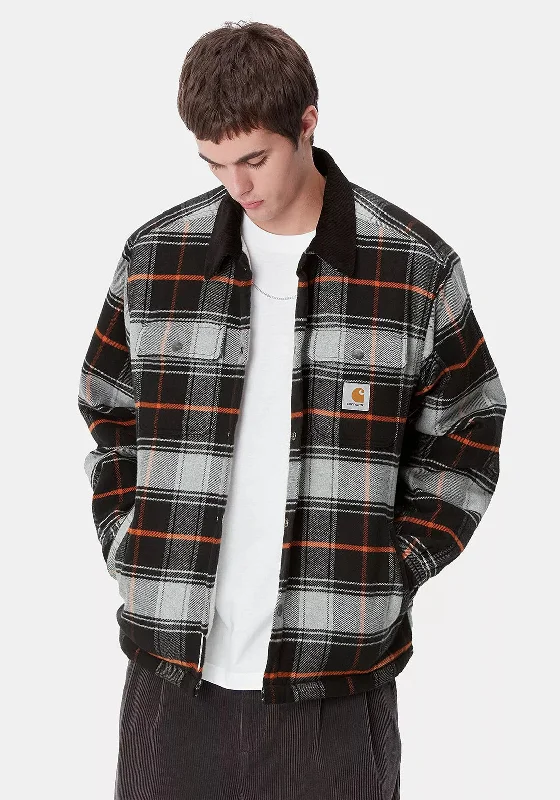 Carhartt WIP Baris Check Overshirt, Grey Heather & Black