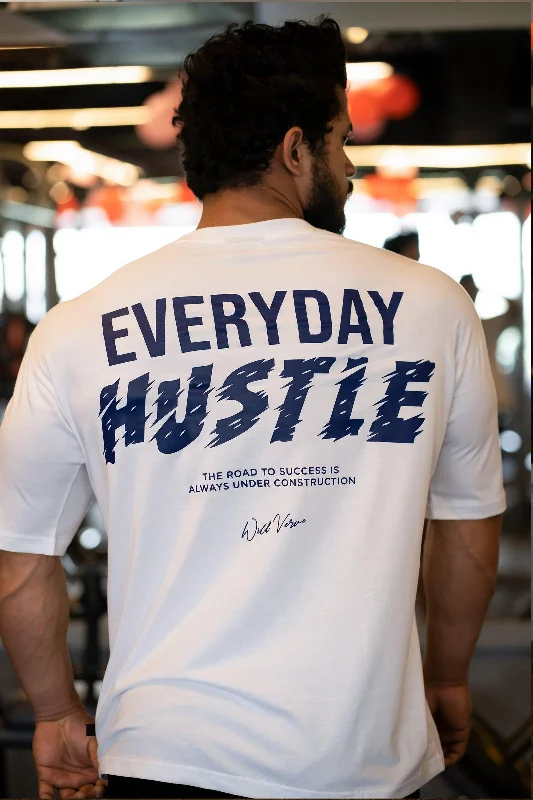 EVERYDAY HUSTLE OVERSIZED T-SHIRT (WHITE)