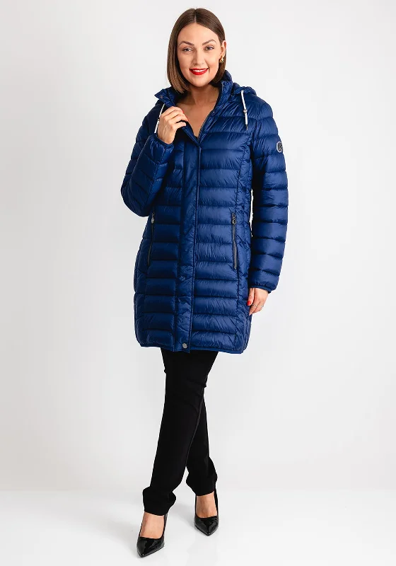 Frandsen Down Padded Hooded Coat, Navy