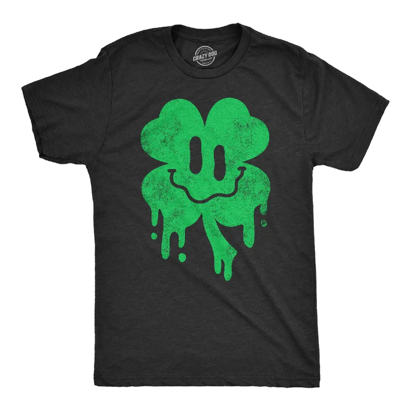 Dripping Clover Face Men's T Shirt