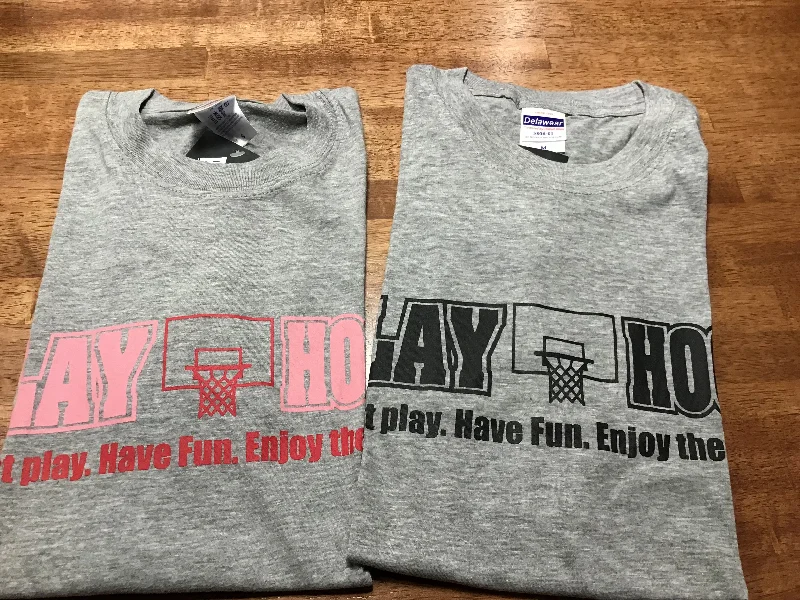 PLAY HOOP オリジナルTシャツ　バックプリントあり