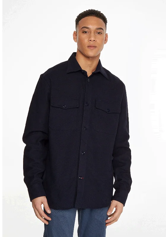 Tommy Hilfiger Brushed Overshirt, Desert Sky