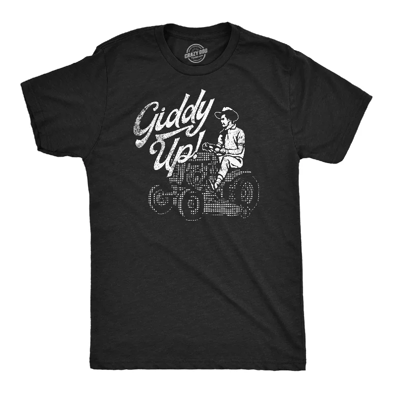 Giddy Up Lawn Mower Men's T Shirt