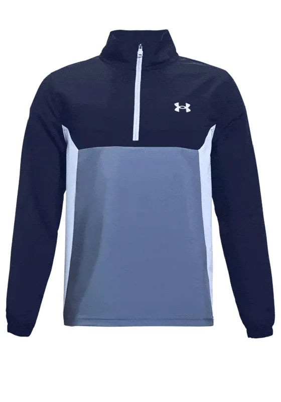 Under Armour Boys Storm Windstrike Half Zip, Navy Blue