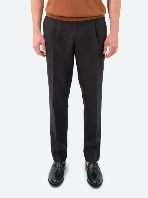 Summer Linen Trouser - Black