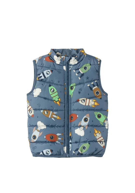 Name It Mini Boys Rocket Gilet, Bering Sea