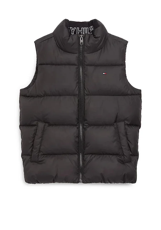 Tommy Hilfiger Boys Essential Padded Gilet, Black