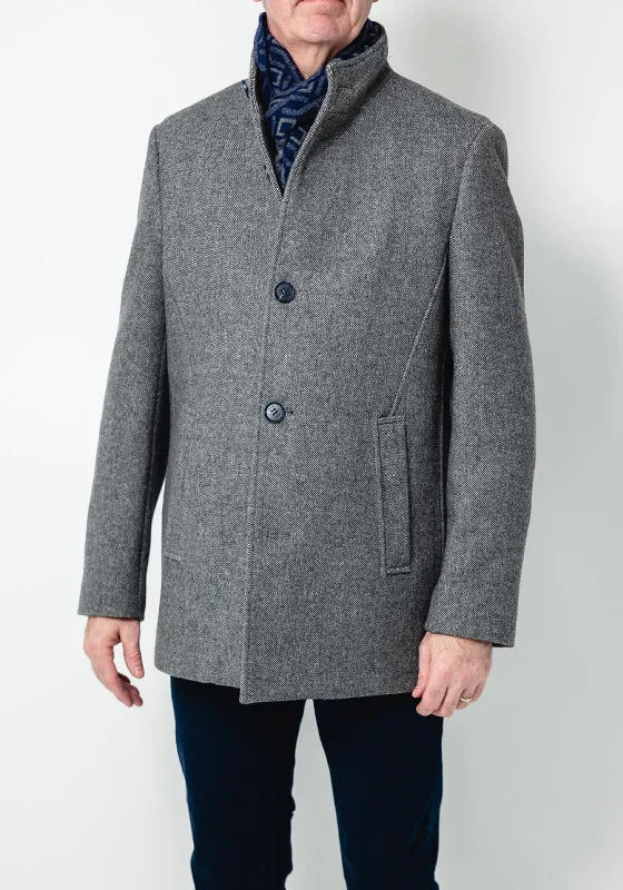 Tommy Bowe Tailoring Weston Overcoat, Grey