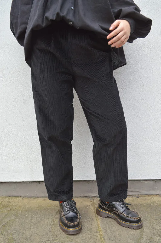 Diega Pacifico Black Corduroy Trouser