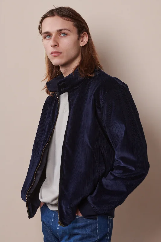 Men's Corduroy Harrington - Navy