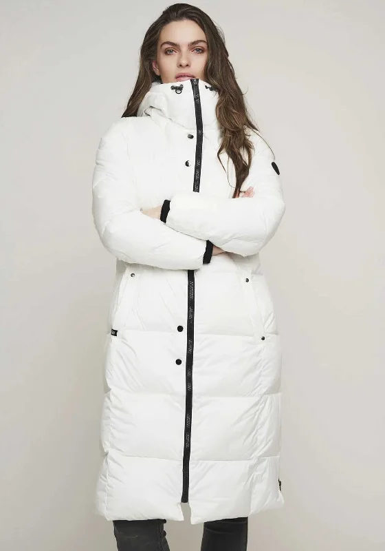 Rino and Pelle Rosana Long Puffer Coat, White