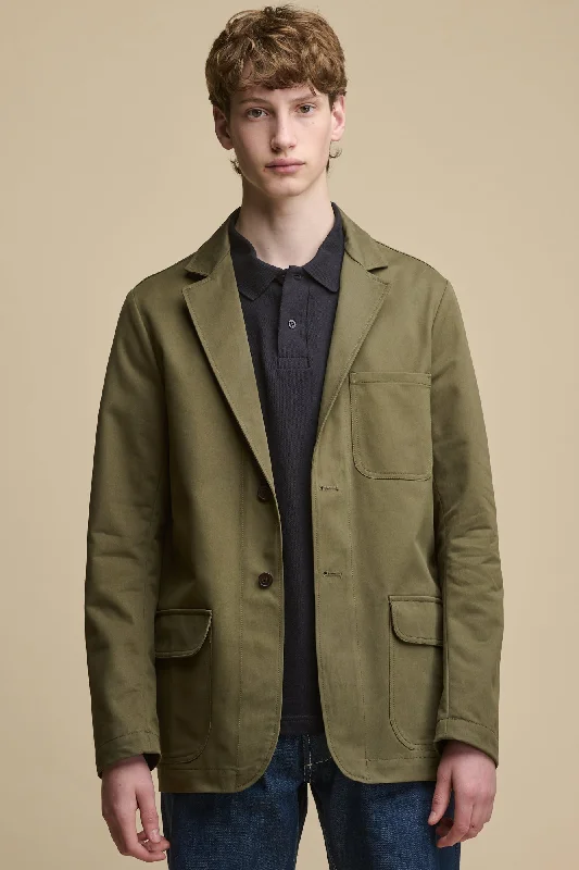 Men's James Single Breasted Blazer - Olive