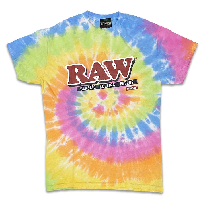 “RAW LOGO” Tie-dye T-shirt