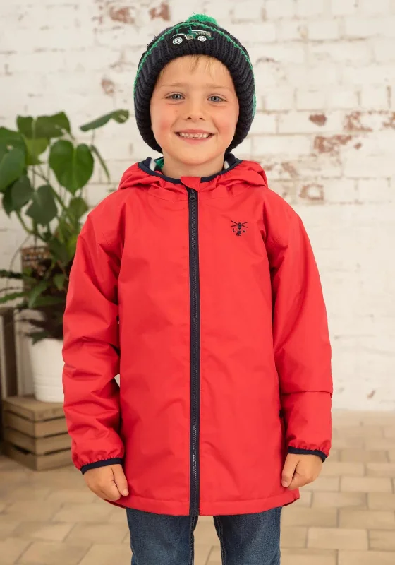 Little Lighthouse Lucas Waterproof Padded Coat, Pillarbox Red