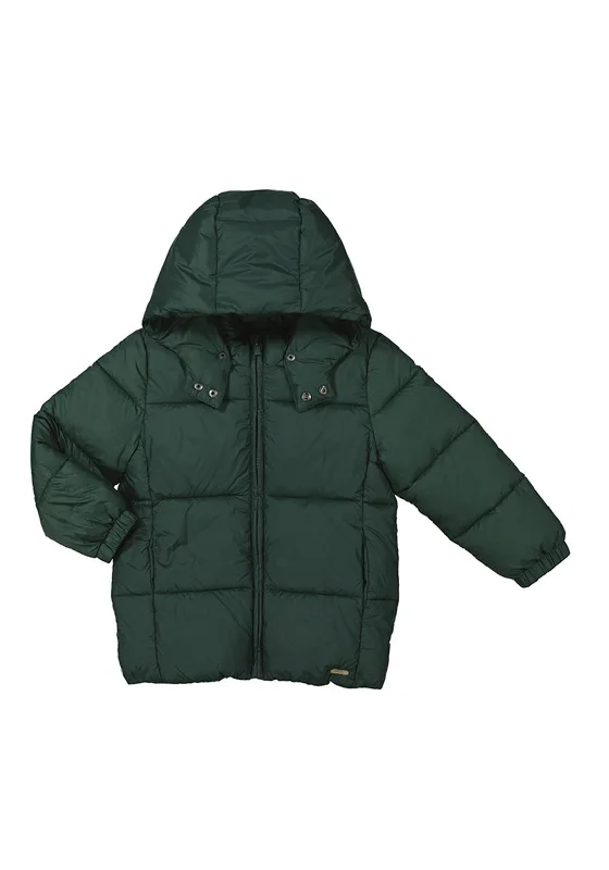 Mayoral Mini Boy Basic Hooded Coat, Green