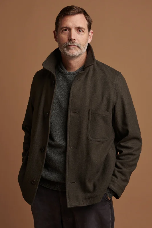 Men's Arthur Wool Chore Jacket - Drab