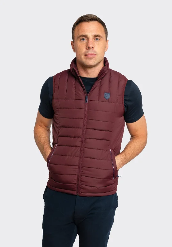 XV Kings by Tommy Bowe Grenoble Gilet, Crimson