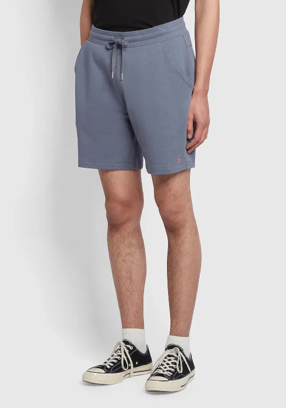 Farah Durrington Organic Cotton Jersey Shorts, Battleship Blue