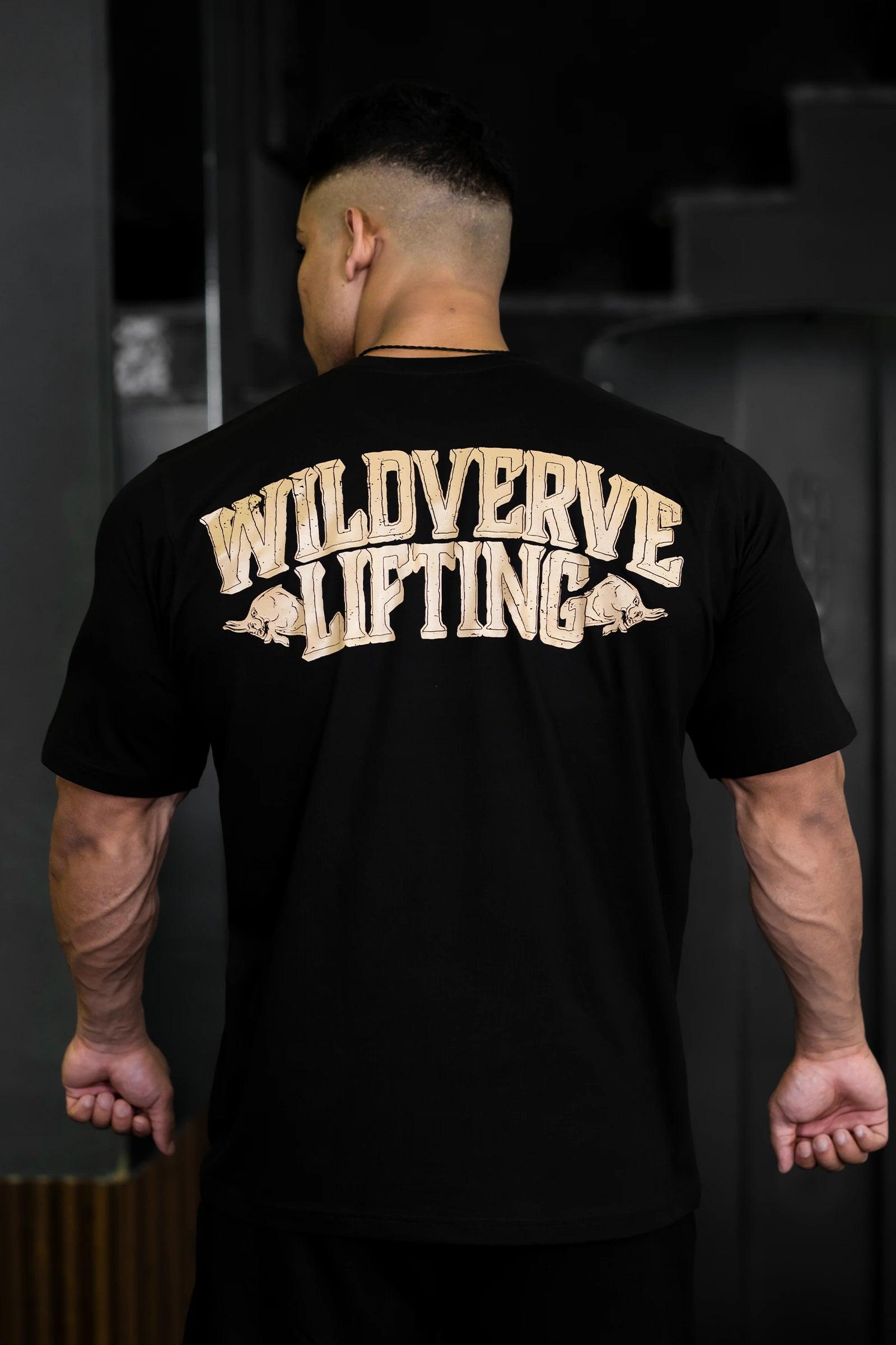 WILD VERVE LIFTING T-SHIRT (BLACK)