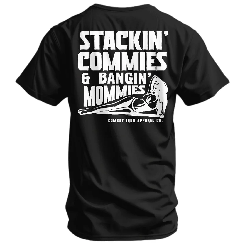 Stackin' Commies and Bangin' Mommies Men's T-Shirt