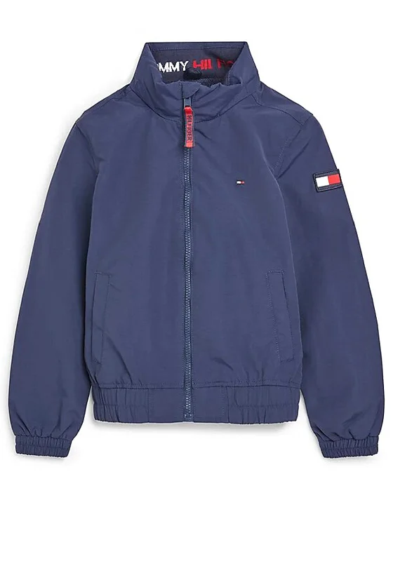 Tommy Hilfiger Boys Essential Jacket with Hood, Twilight Navy