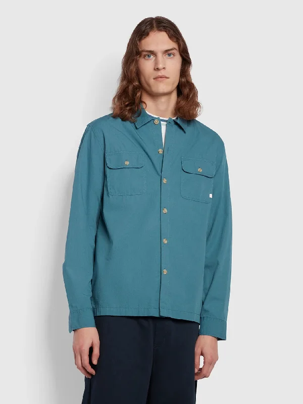 Farah Rockfield Overshirt, Ocean