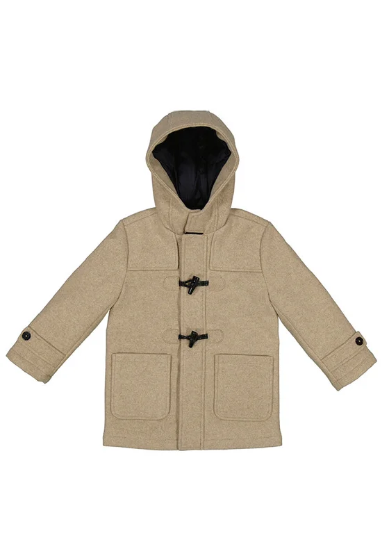 Mayoral Mini Boy Long Sleeve Duffle Coat, Beige