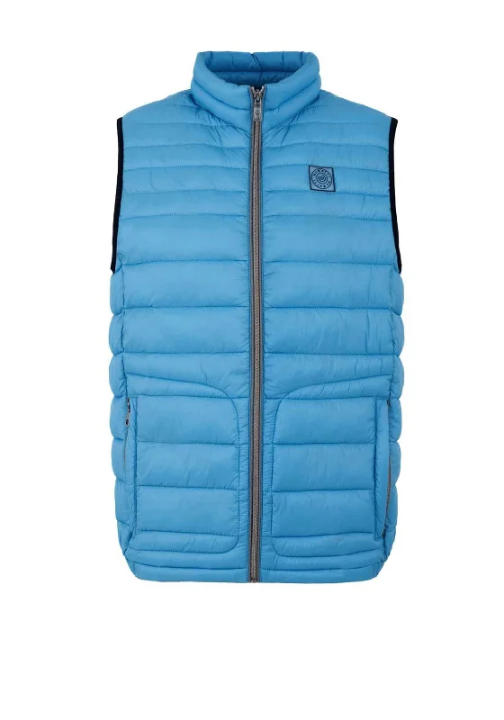 Bugatti Air Series Padded Gilet, Light Blue