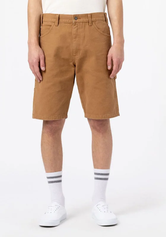 Dickies Duck Canvas Shorts, Stone Washed Brown Duck