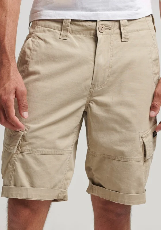 Superdry Vintage Core Cargo Shorts, Stone Wash