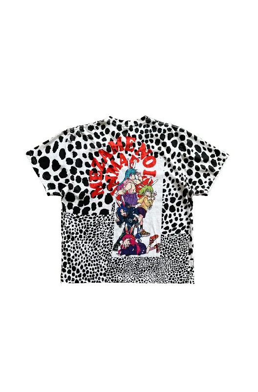 【予約商品】MEZAME NO GIRL’S COLLABORATION LEOPARD PATTERNED ALL OVER T-SHIRT ILLUSTRATION BY NISHINODA