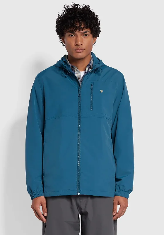 Farah Westchester Water Resistant Hooded Jacket, Atlantic