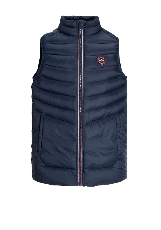 Jack & Jones Boys Esprint Puffer Bodywarmer, Navy Blazer