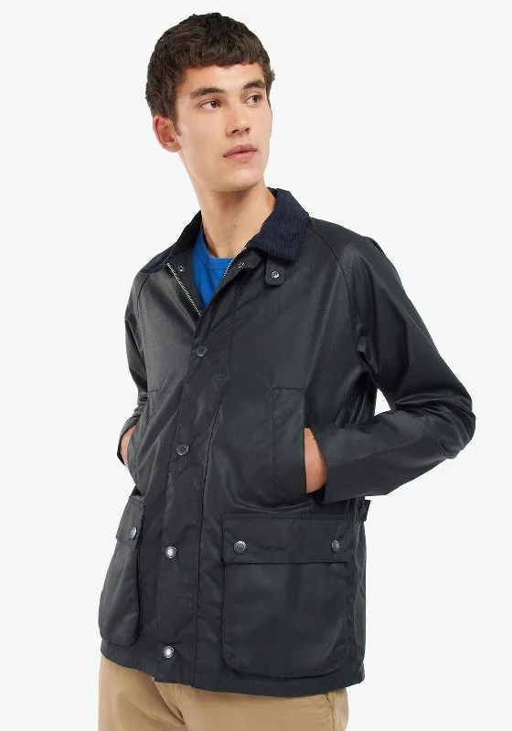 Barbour Ambleton Waxed Jacket, Navy