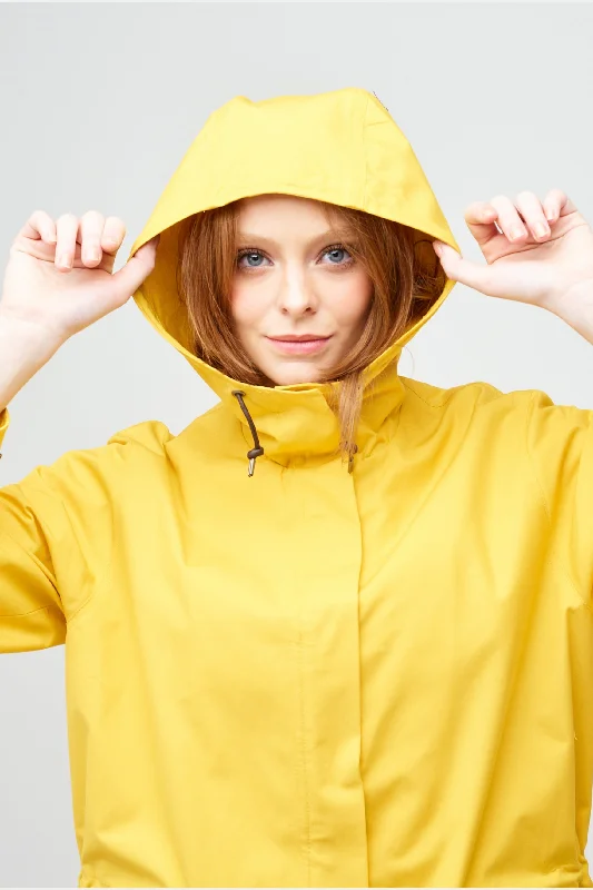 Women's Long Parka - Yellow