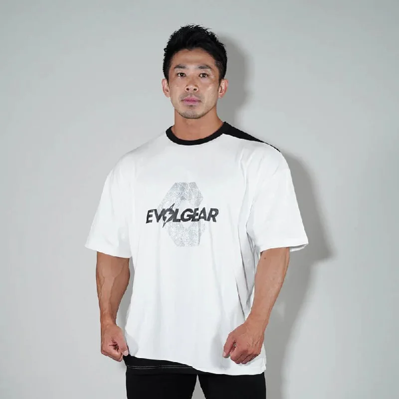 【数量限定】EVOLGEAR X CRONOS OVER SIZE T-SHIRTS【WHITE】