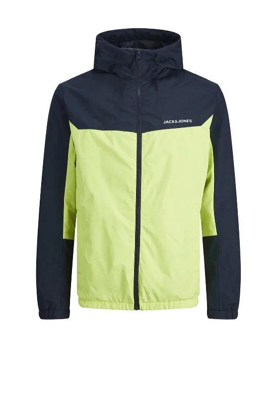 Jack & Jones Boys Dover Hooded Shell Jacket, Yellow