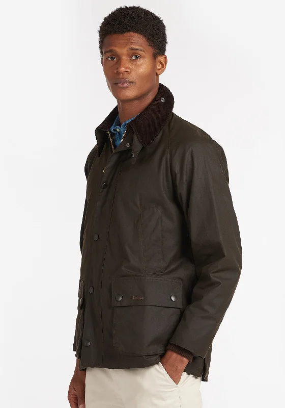 Barbour Men’s Classic Beadle Wax Jacket, Olive