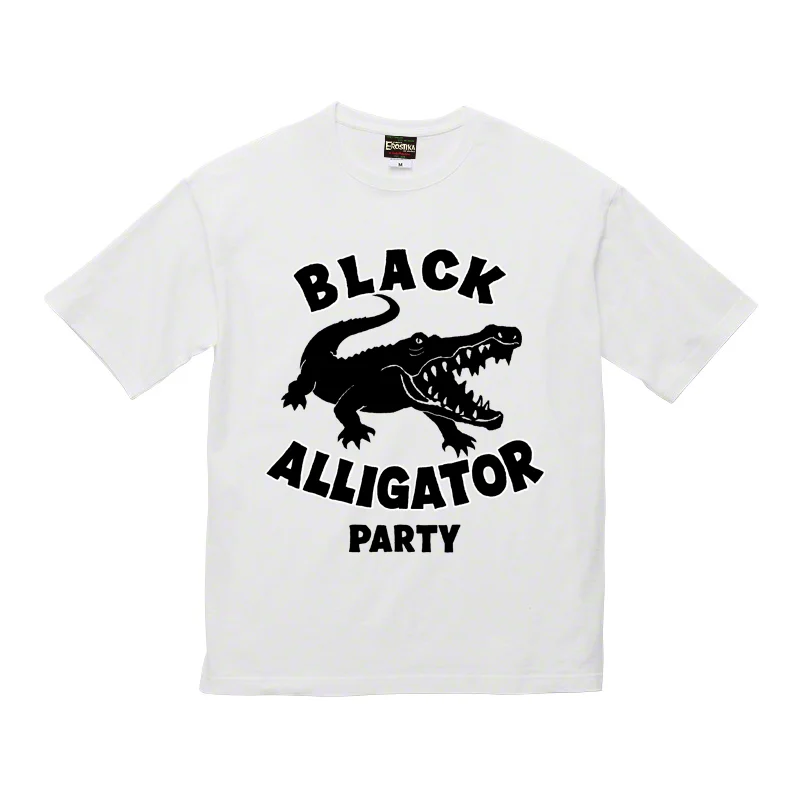 "BLACK ALLIGATOR PARTY" Big T-Shirt