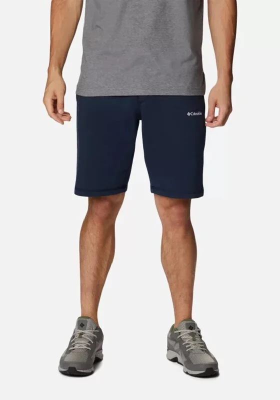 Columbia Logo Fleece Shorts, Collegiate Navy