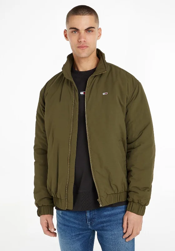 Tommy Jeans Essential Padded Jacket, Olive Green