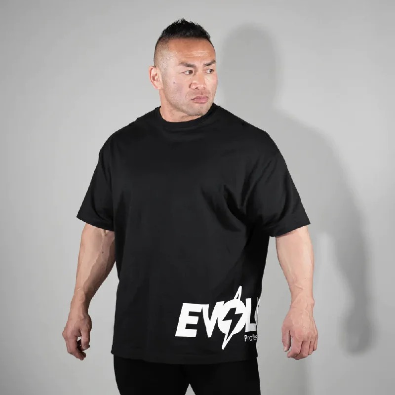 EVOLGEAR ROUND LOGO T-SHIRT【BLACK】