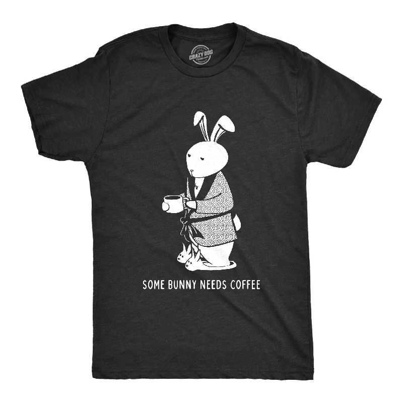 Some Bunny Needs Coffee Men's T Shirt