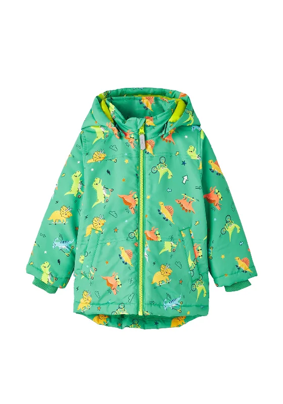 Name It Mini Boys Dino Skater Maxi Jacket, Leprechaun