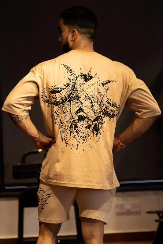 HOUSE OF WILD "PREMIUM VINTAGE" OVERSIZED T-SHIRT (BEIGE)